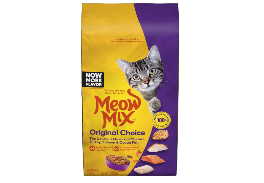 Meow Mix Original Choice Dry Cat Food, 6.3 Pound Bag