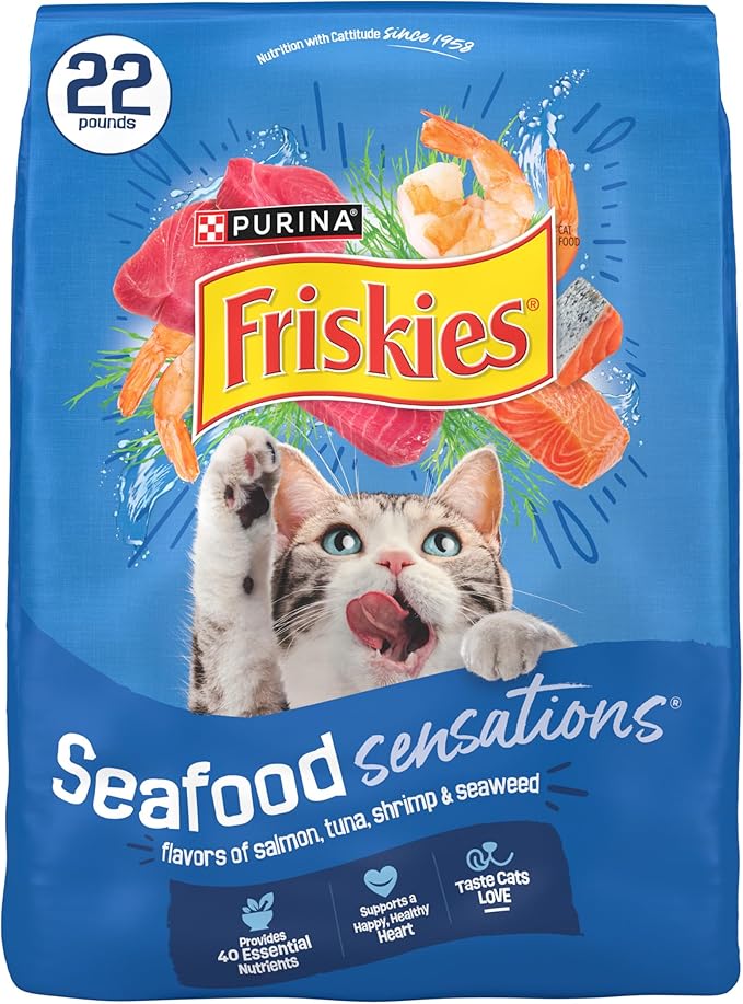 Purina Friskies Dry Cat Food Seafood Sensations With Salmon