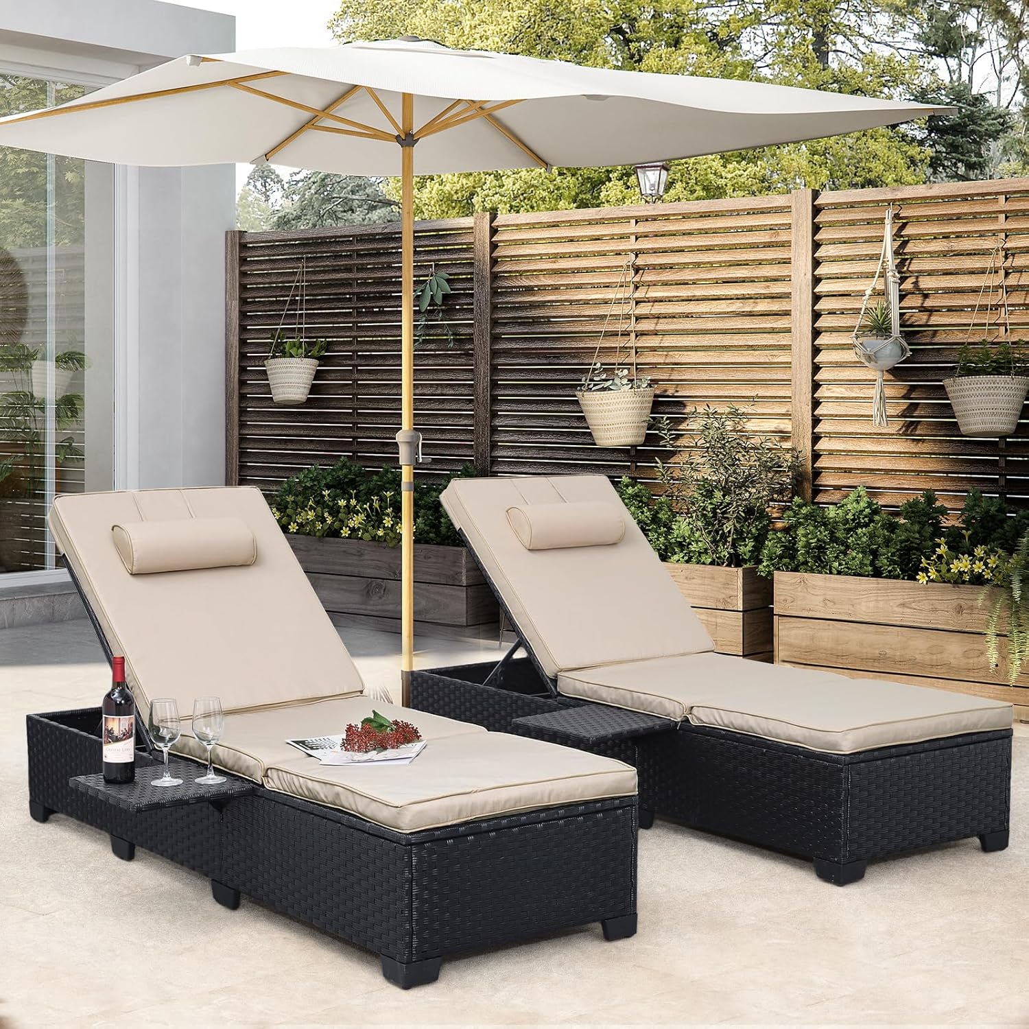 WAROOM Outdoor Chaise Lounge Chairs